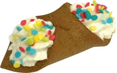 Funfetti Cannoli Dog Treat