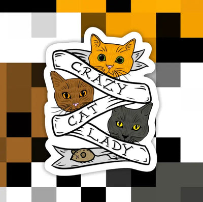 Crazy Cat Lady Sticker