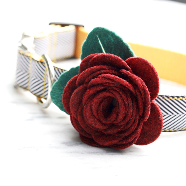 Mimi Green - Rose Dog Collar Flower