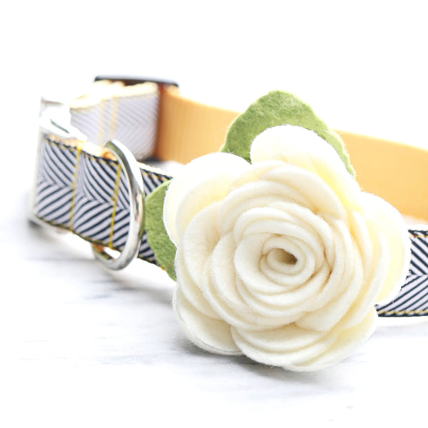 Mimi Green - Rose Dog Collar Flower