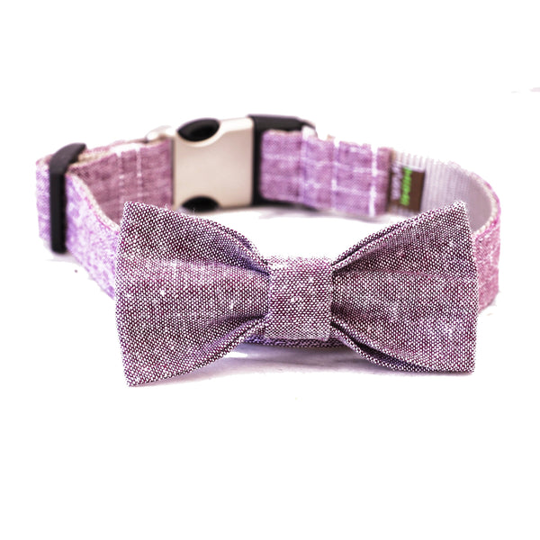 Mimi Green - Linen Bow Tie Collar Accessory