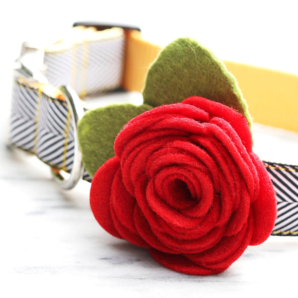 Mimi Green - Rose Dog Collar Flower