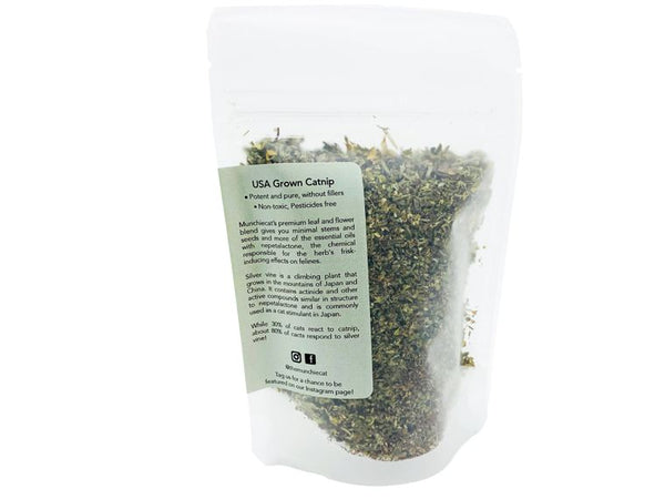 Organic Catnip + Silvervine, Premium Blend - Small (15g)