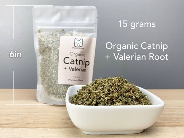 Organic Catnip + Valerian Root Blend USA Grown - Small (15g)