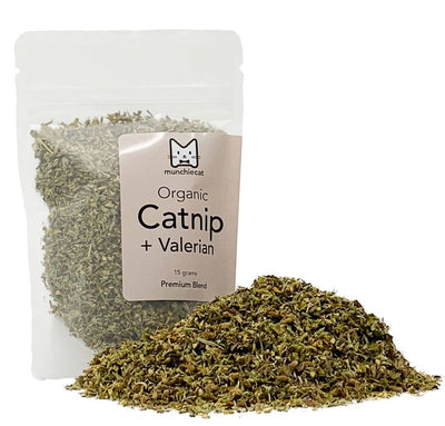 Organic Catnip + Valerian Root Blend USA Grown - Small (15g)